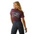 Ariat Women's Rodeo Poster T-Shirt in Burgundy Heather