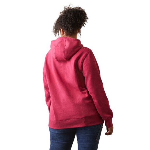 Women's Rebar Graphic Hoodie in Pink/Gray