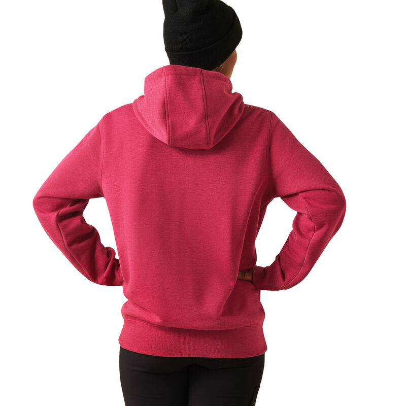 Women's Rebar Graphic Hoodie in Pink/Gray