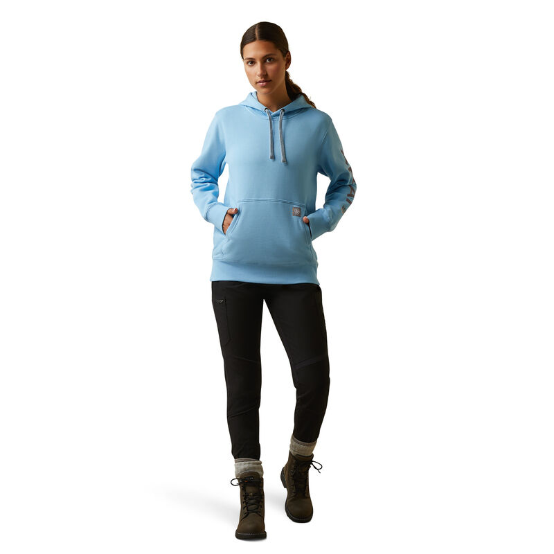Women's Rebar Graphic Hoodie in Blue