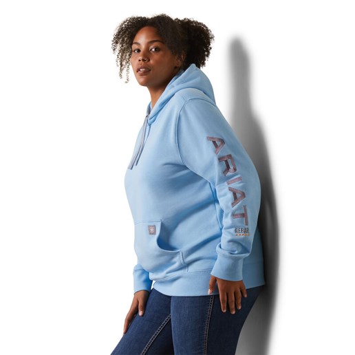 Women's Rebar Graphic Hoodie in Blue