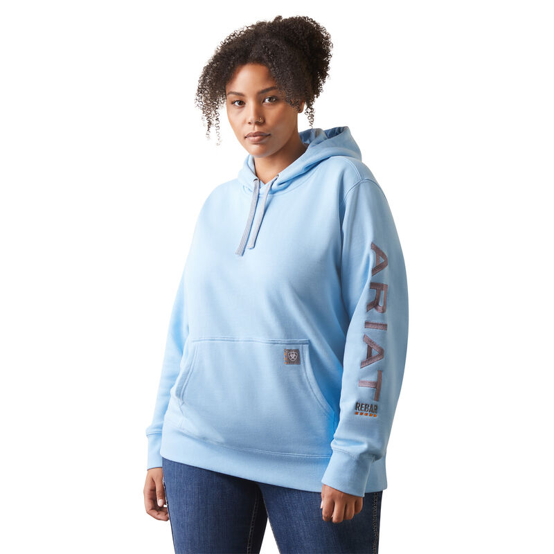Women's Rebar Graphic Hoodie in Blue