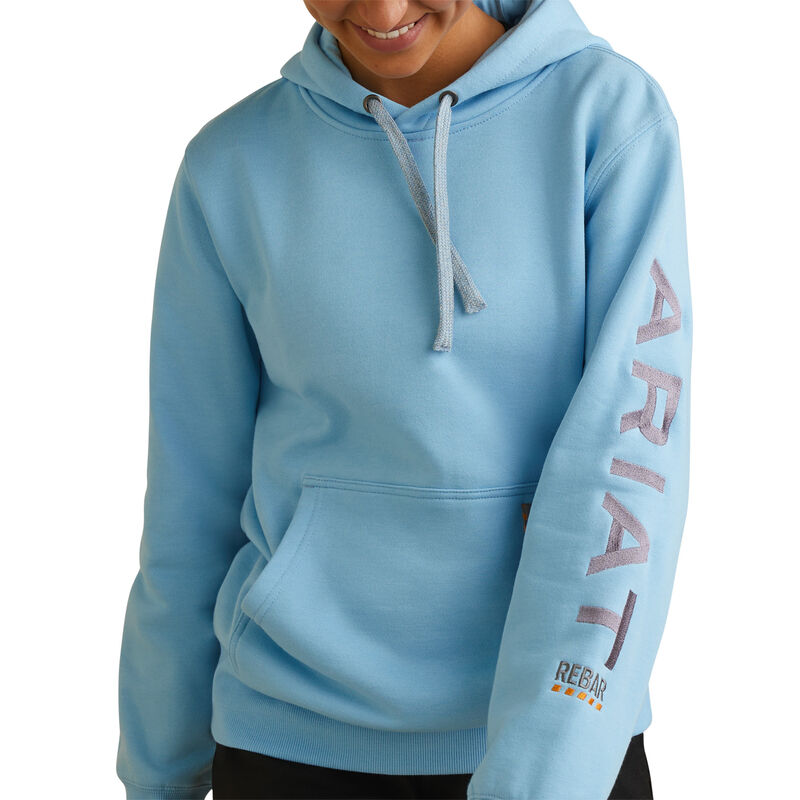 Women's Rebar Graphic Hoodie in Blue