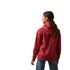 Girl's R.E.A.L. Arm Logo Hoodie in Red