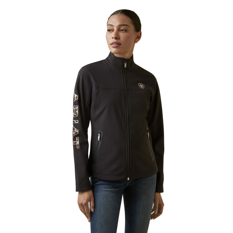 Women's New Team Softshell Jacket in Black