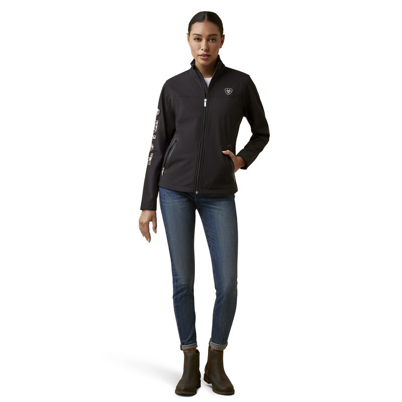 Women's New Team Softshell Jacket in Black