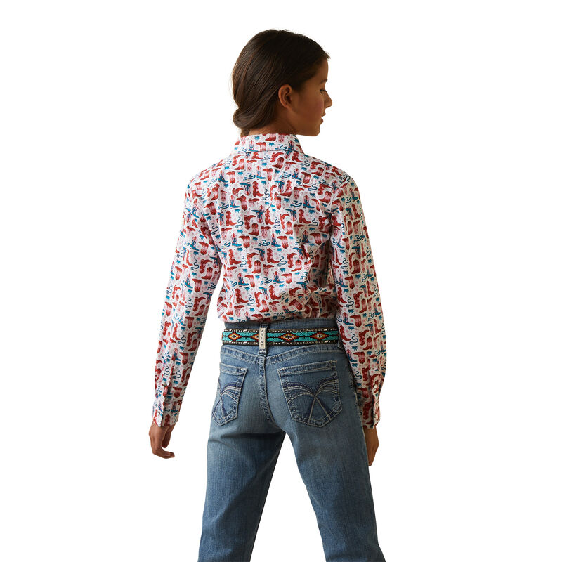 Ariat Girl's Blazin' Boots Shirt