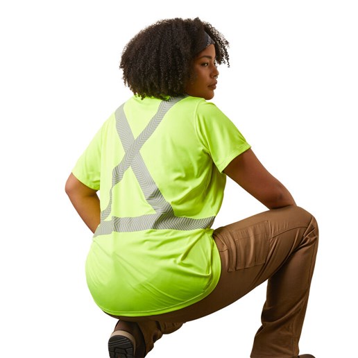 Women's Rebar Hi-Vis ANSI T-Shirt in Yellow