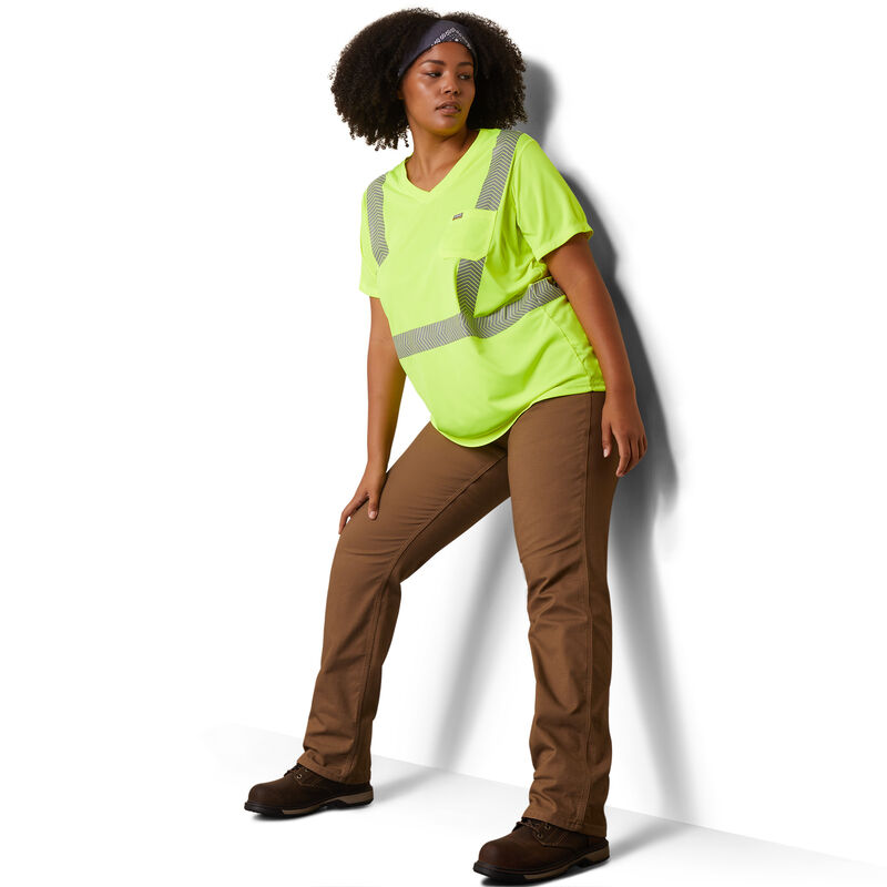Women's Rebar Hi-Vis ANSI T-Shirt in Yellow