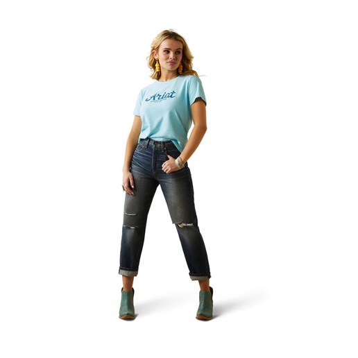 Women's R.E.A.L. Durable Goods T-Shirt in Blue