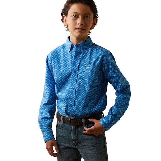 Boy's Lloyd Classic Fit Shirt in Blue