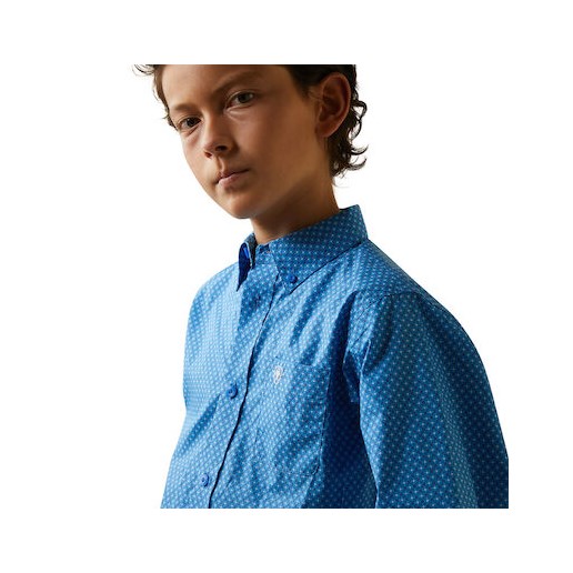 Boy's Lloyd Classic Fit Shirt in Blue