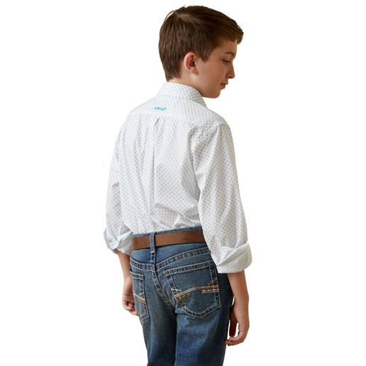 Boy's Kaine Classic Fit Shirt in White