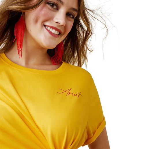 Women's R.E.A.L. Cool Cow T-Shirt in Yellow