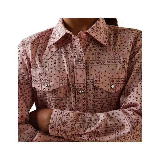 Girl's Paisley Shirt in Pink
