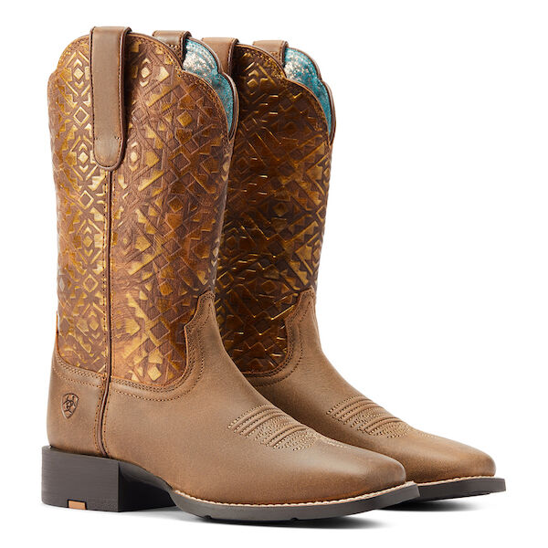 Ariat Women's Round Up Wide Square Toe Western Boot