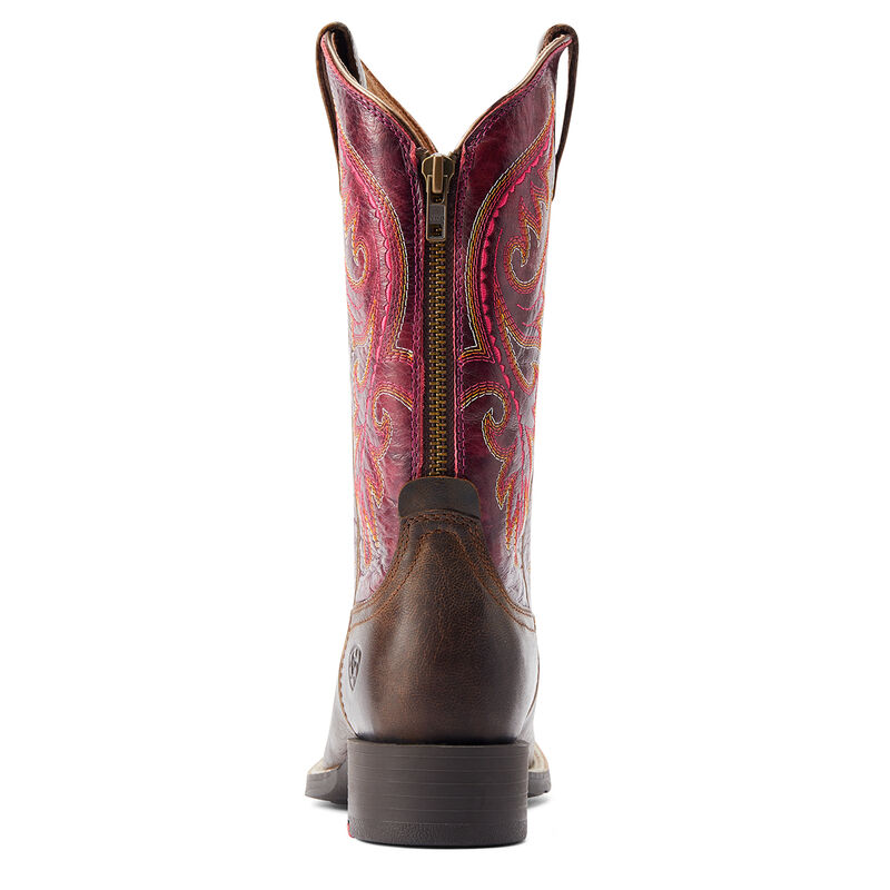Ariat Women's Round Up Back Zip Western Boot