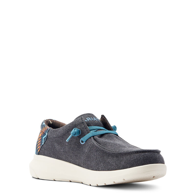 Men's Hilo Stretch Lace in Gray/Blue Aztec