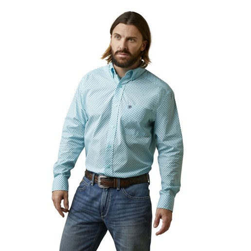 Men's Osburn Classic Fit Shirt in Turquoise