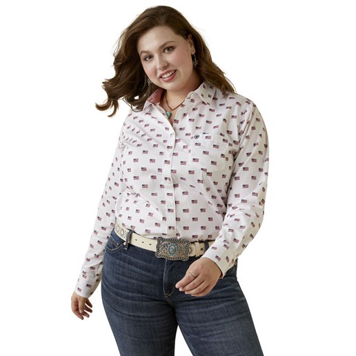 Women's Kirby Stretch Shirt in White