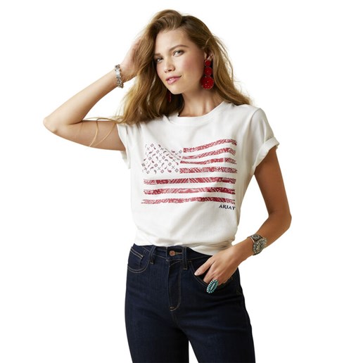 Women's Small Town Graphic Tee in White