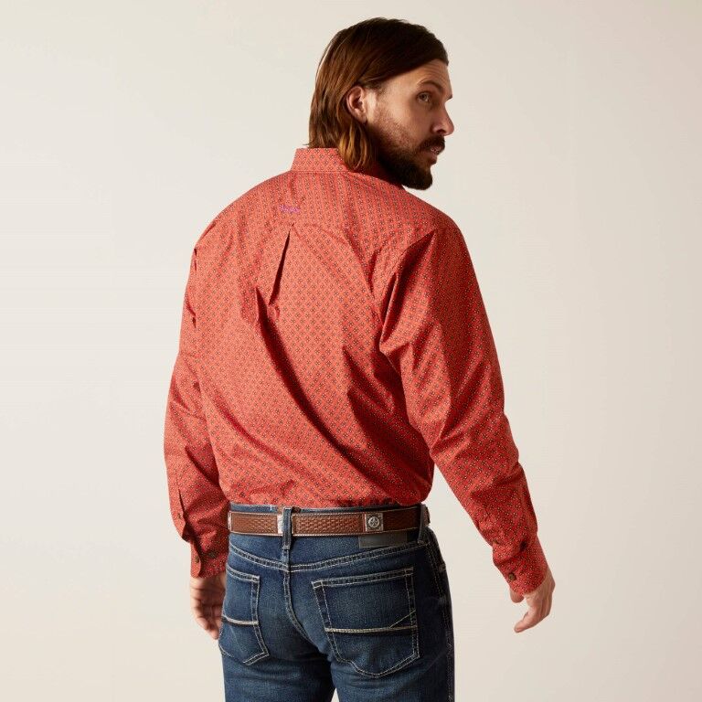 Ariat Men's Samson Classic Fit Shirt in Terra Rouge