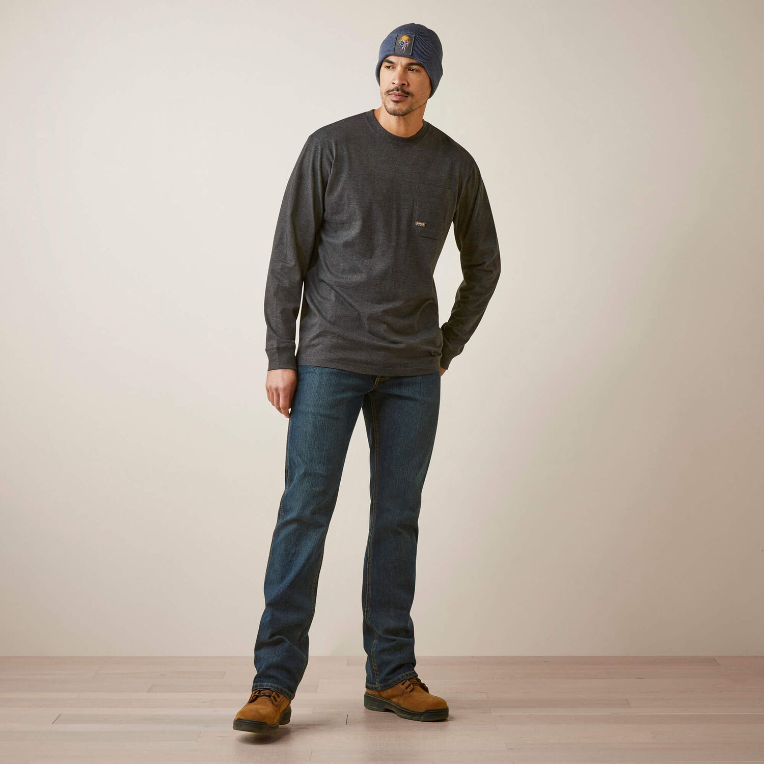 Ariat Men's Rebar Cotton Strong Shock Fire Long Sleeve T-Shirt