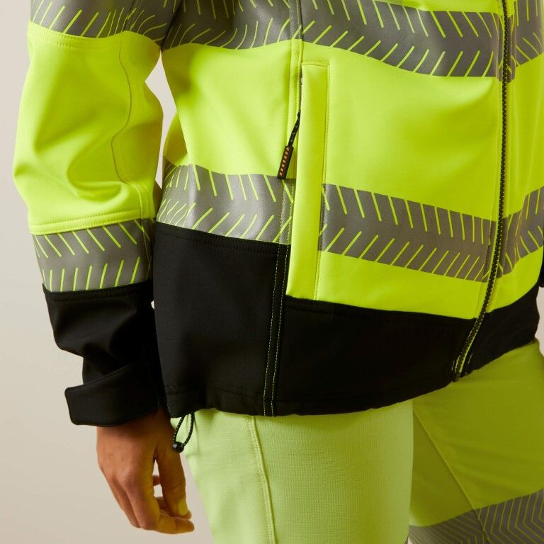 Ariat Women's Rebar Hi-Vis Softshell Jacket in Hi-Vis Yellow