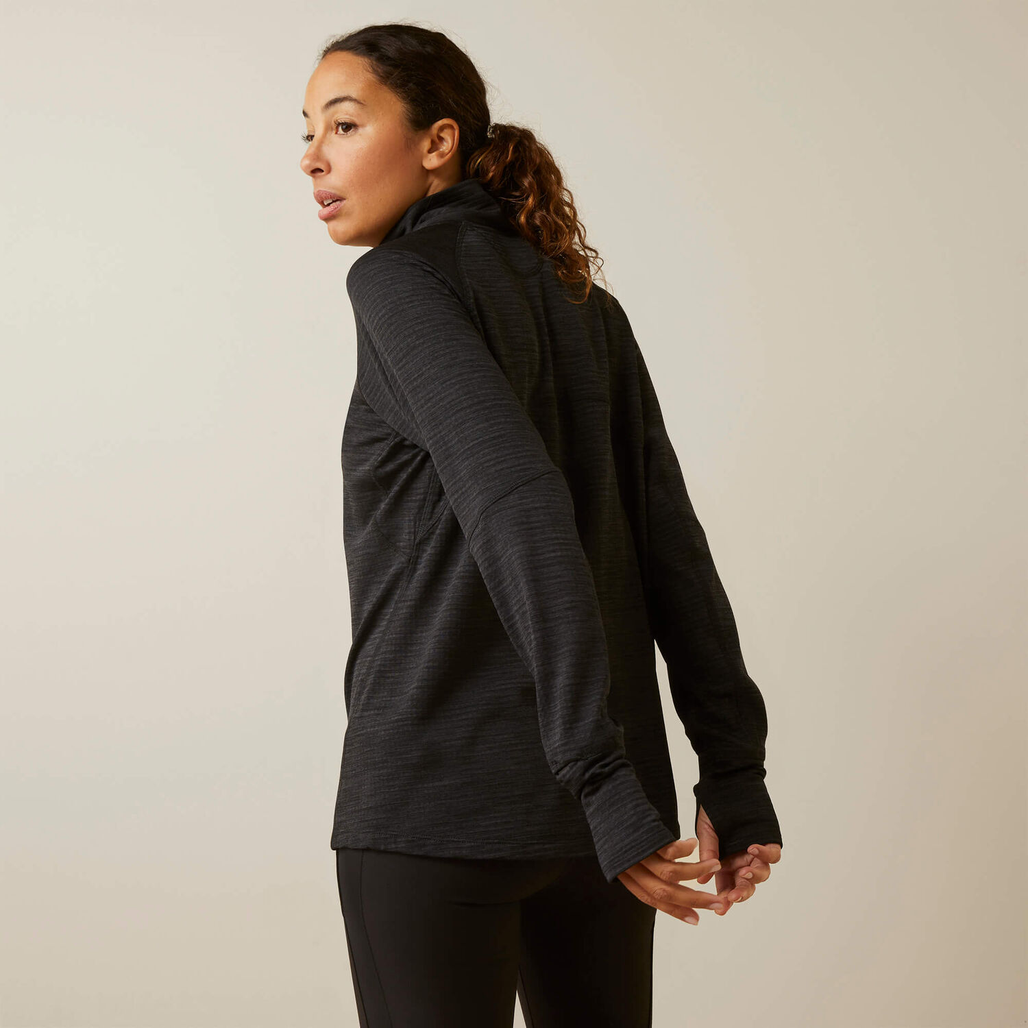 Ariat Women's Rebar Gridwork Baselayer 1/4 Zip T-Shirt