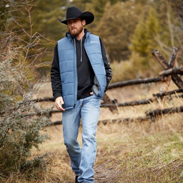 Ariat Men's Crius Insulated Vest in Steely