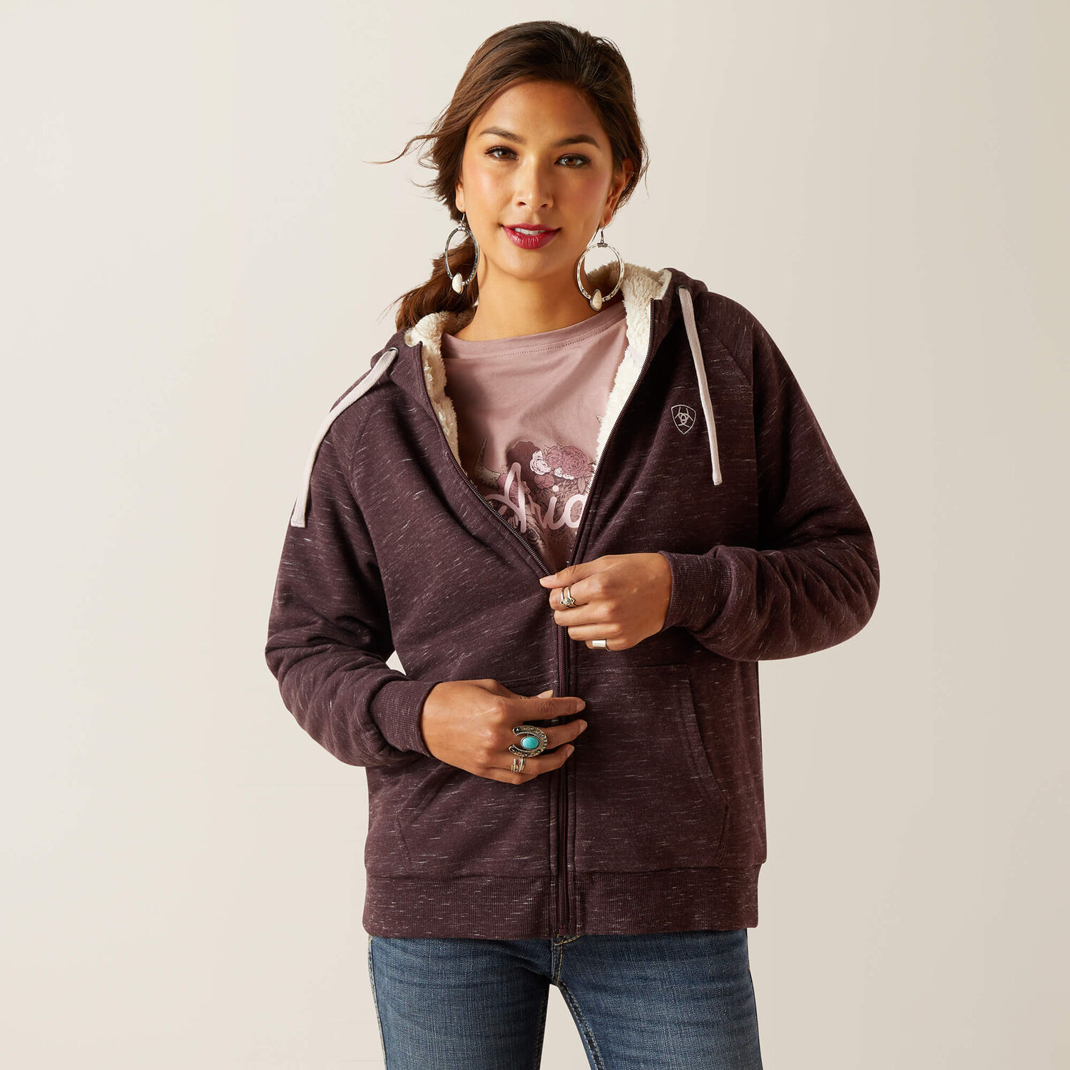 Ariat Women's R.E.A.L. Sherpa Full Zip Hoodie