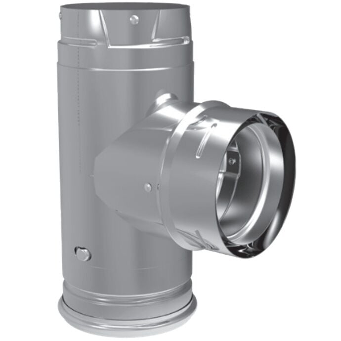 DuraVent PelletVent Pro Single Tee With Clean-Out Tee Cap, 3-In