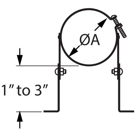 DuraVent PelletVent Pro Adjustable Wall Strap, 3-In