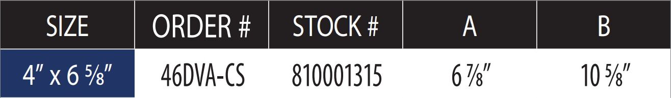DuraVent DirectVent Pro Cathedral Ceiling Support Box, 4-In x 6 5/8-In