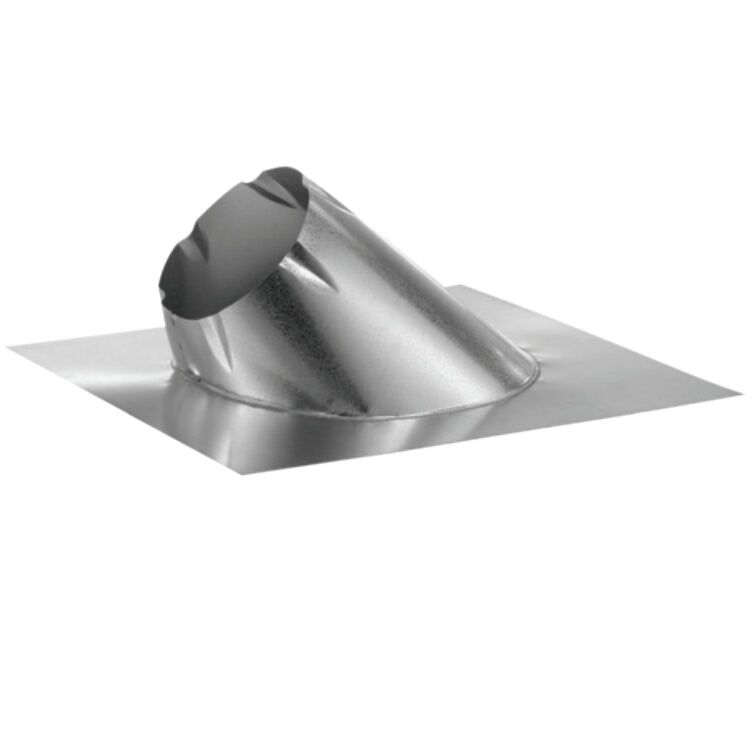 DuraVent DuraTech Adjustable Size Roof Flashing, 6-In, 7/12-In To 12/12-In Pitch