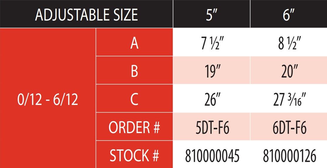 DuraVent DuraTech Roof Flashing 0/12-In To 6/12-In Pitch, 6-In