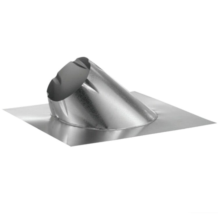 DuraVent DuraTech Roof Flashing 0/12-In To 6/12-In Pitch, 6-In