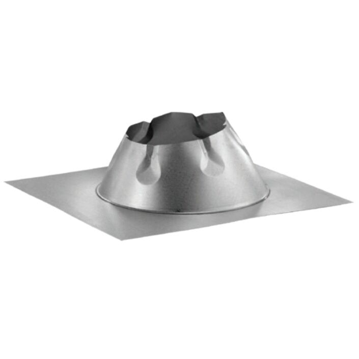DuraVent DuraTech Roof Flashing 0/12-In To 6/12-In Pitch, 6-In