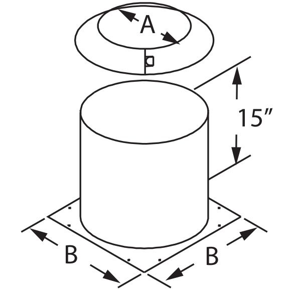 DuraVent DuraTech Attic Insulation Shield, 6-In