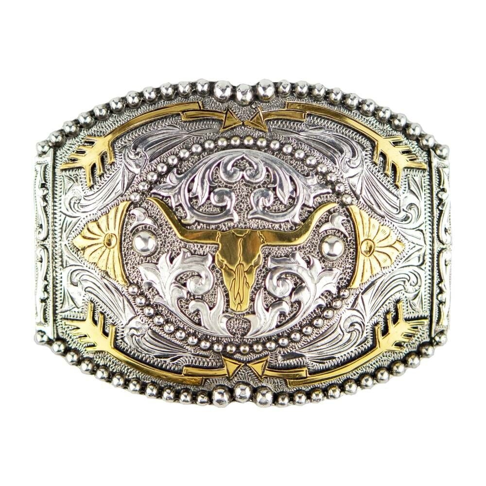 AndWest Longhorn with Arrows Buckle