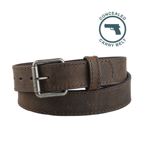 AndWest Men's 1 1/2-In Concealed Carry Belt in Rugged Brown