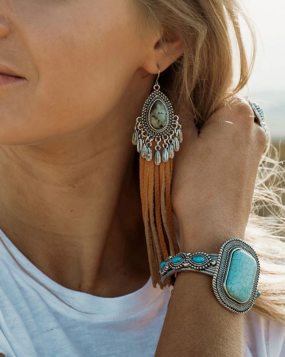 Cowgirl Confetti Stone Guard Cuff