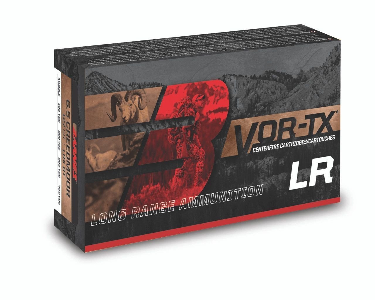 Barnes VOR-TX LR LRX 270 Win, 129 Grain Boat Tail, 20-Rd
