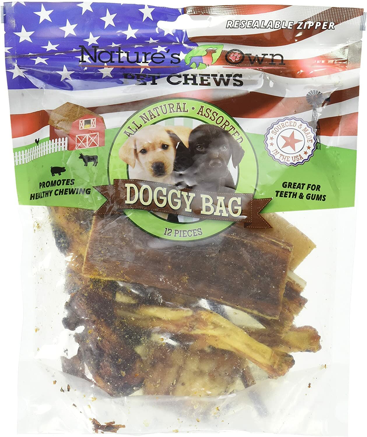 Best Buy Bones 12 Piece Nature's Own Pet Chews Doggy Bag Treat
