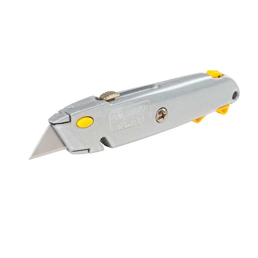Stanley Quick Change Retractable Utility Knife, 6-3/8-In