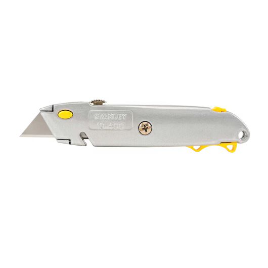 Stanley Quick Change Retractable Utility Knife, 6-3/8-In