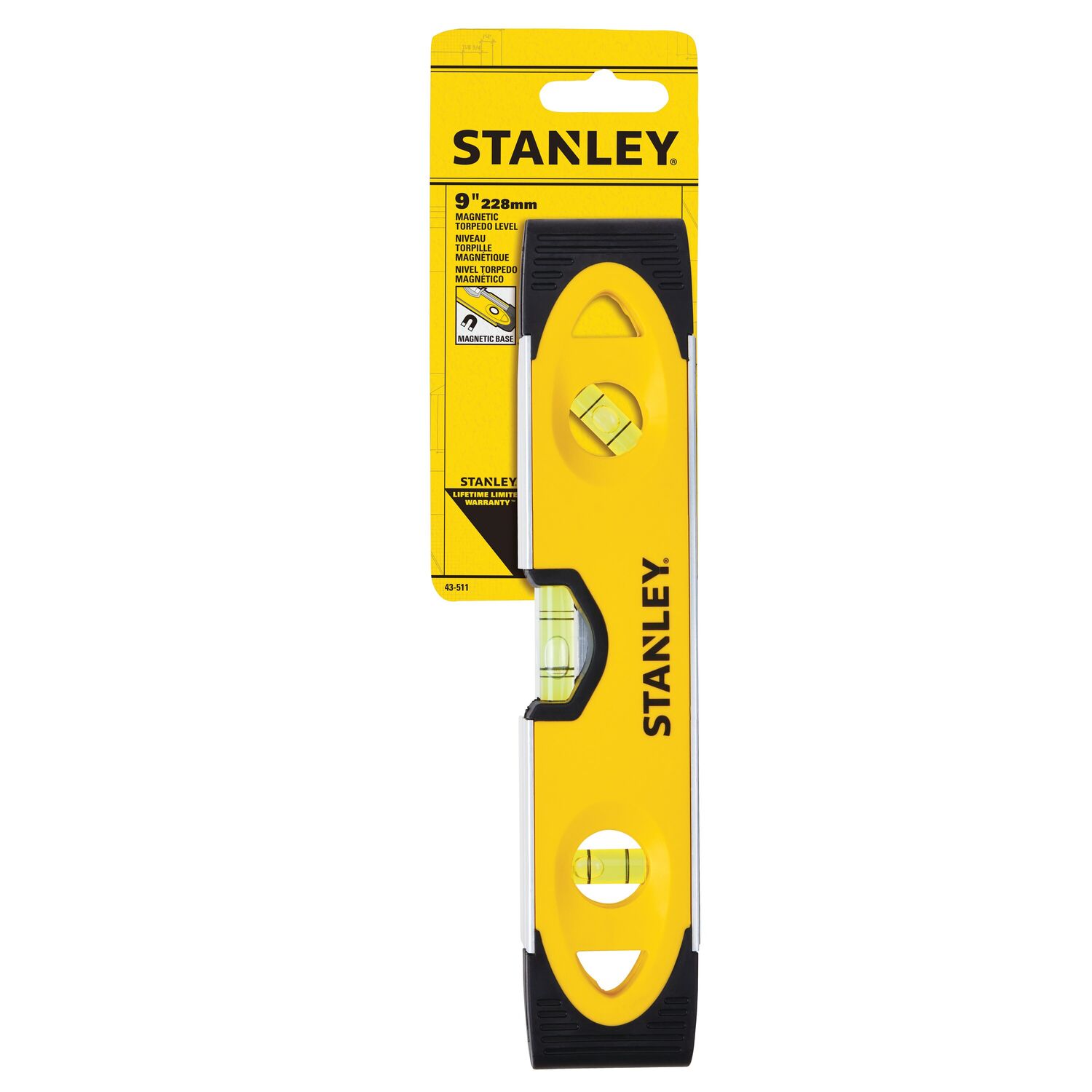 9 In. Magnetic Shock Resistant Torpedo Level