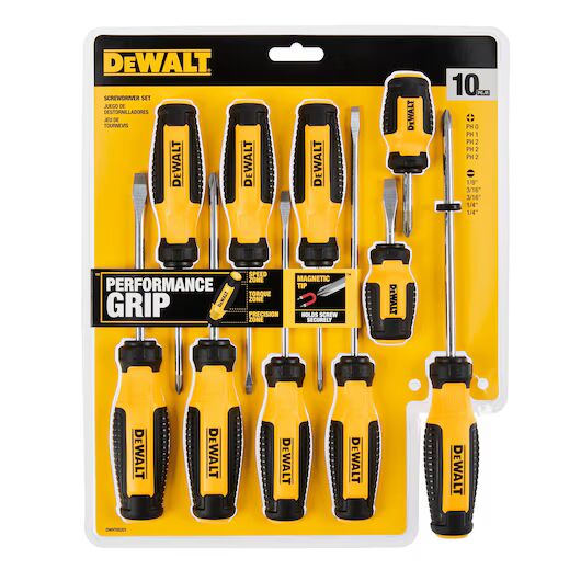 DEWALT Screwdriver Set, 10-Pk
