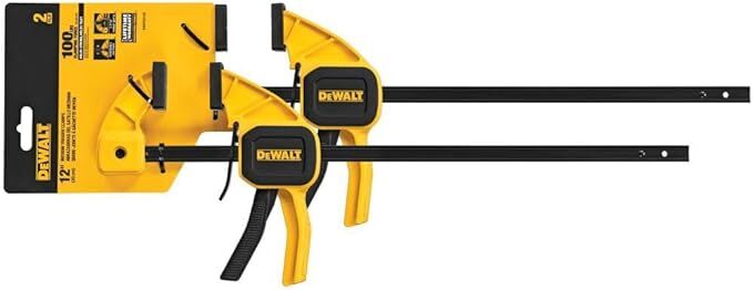 DeWalt Bar Clamp With Trigger, 12-In, 2-Pk