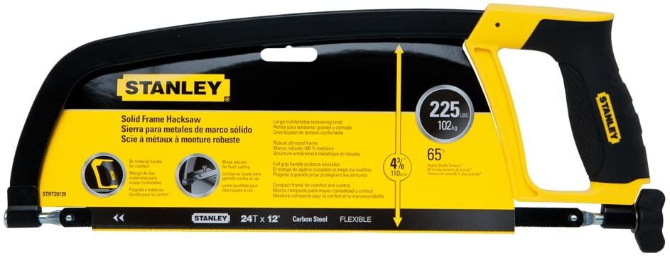 Stanley Rubber Grip Hacksaw
